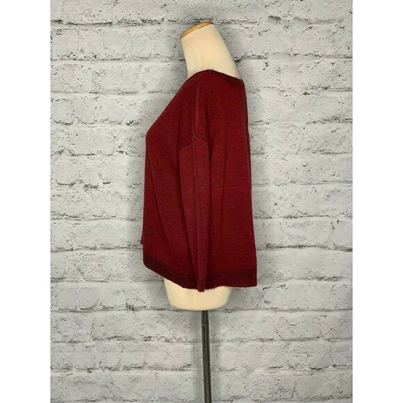 BB Dakota red split back oversized sweater size XS - Picture 9 of 12
